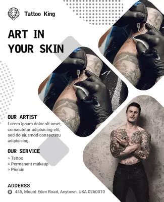 poster tattoo|Tattoo Poster Templates 